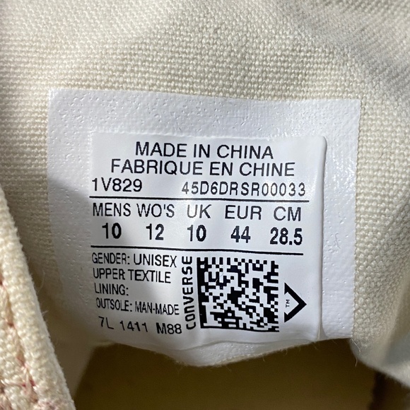 RARE Converse Distressed Stars & Stripes High Top Sneakers USA Flag M 10, W 12 - Picture 15 of 16